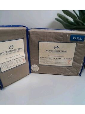 New Southern Tide Full size 6pc sheet set Grey